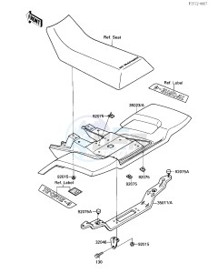 KXF 250 A [TECATE 4] (A1-A2) [TECATE 4] drawing REAR FENDER-- S- -