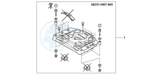 XL1000V VARADERO drawing TOP BOX COLLAR SET