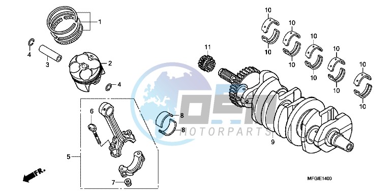 CRANKSHAFT/ PI STON