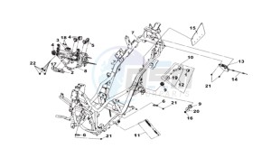 CRUISYM 125I ABS (L8 L9) EU EURO4 drawing FRAME BODY