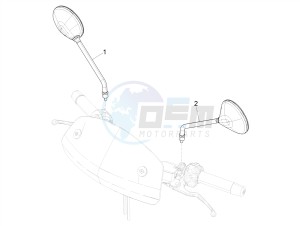 GTV 300 HPE SEI GIORNI IE E4 ABS (EMEA) drawing Driving mirror/s