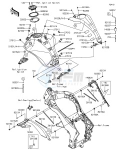 Z1000 ABS ZR1000GFF FR GB XX (EU ME A(FRICA) drawing Fuel Tank