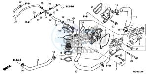 VFR1200XE CrossTourer - VFR1200X 2ED - (2ED) drawing WATER PUMP