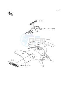 KEF 300 A [LAKOTA 300] (A2-A5) [LAKOTA 300] drawing DECALS-- RED- --- KEF300-A2- -