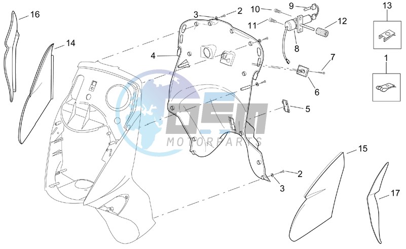 Front body - Internal shield