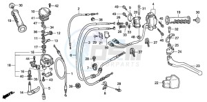 TRX450R drawing HANDLE LEVER/SWITCH/CABLE (TRX450R6,7,8/ER6,7,8)