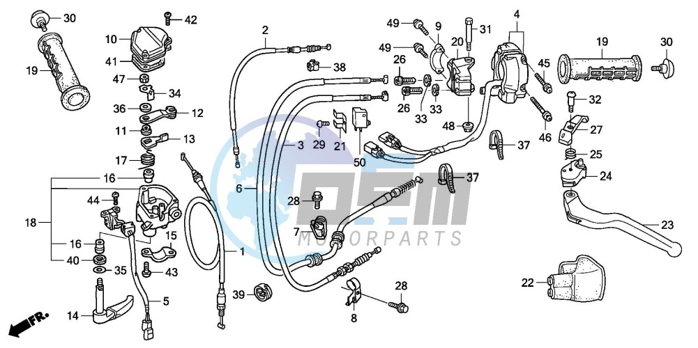 HANDLE LEVER/SWITCH/CABLE (TRX450R6,7,8/ER6,7,8)