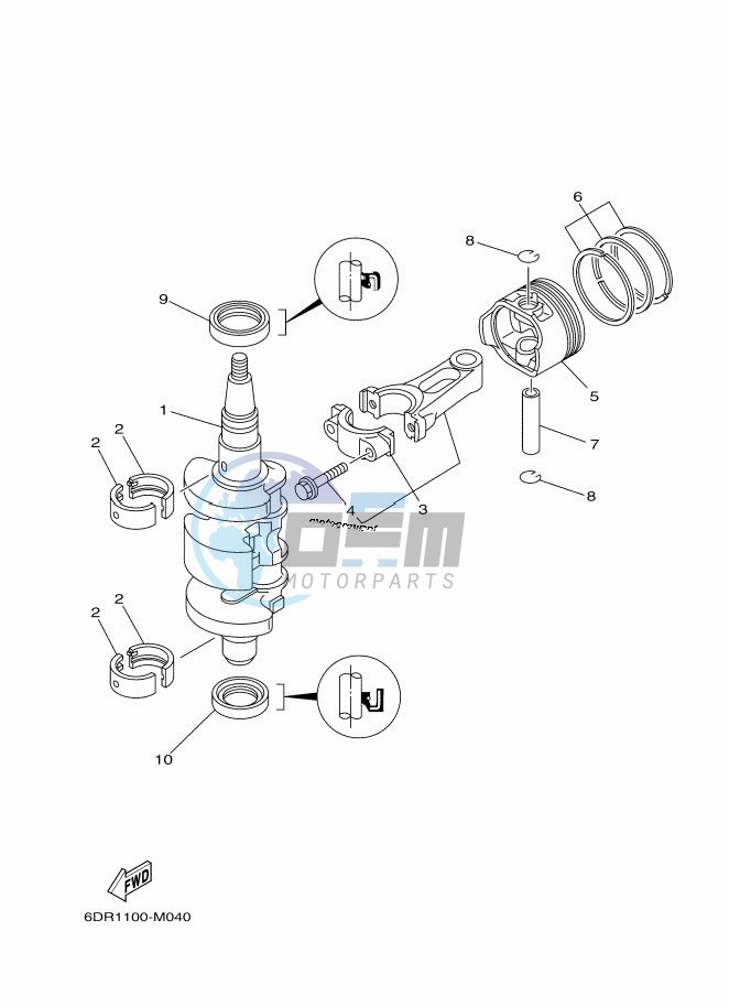 CRANKSHAFT--PISTON