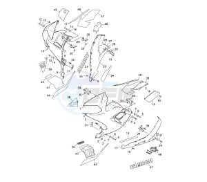 TZR 50 drawing COWLING 2 5WXU REPLICA