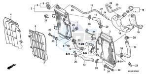 CRF450X9 U drawing RADIATOR