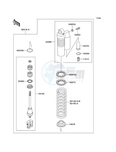 KX85 / KX85 II KX85B9F EU drawing Shock Absorber(s)