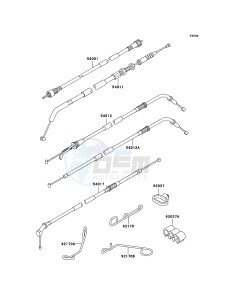 ZZR600 ZX600E6F GB XX (EU ME A(FRICA) drawing Cables