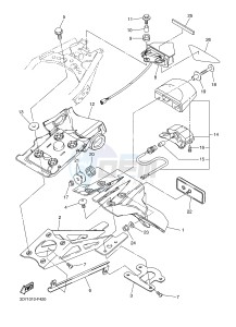 WR250R (BN32 BN31 BN33) drawing TAILLIGHT