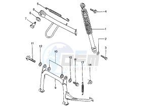 SV GEO - 50 cc drawing REAR SUSPENSION