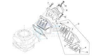 RX-SX 125 2008-2010 drawing Carburettor flange