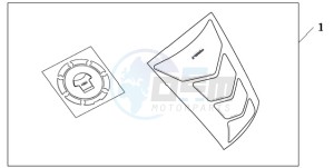 CBR1000RR9 Europe Direct - (ED / MK) drawing TANKPAD / FUEL LID COVER