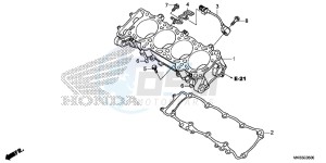 CBR1000SAG CBR1000 ED drawing CYLINDER