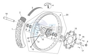 RXV 450-550 drawing Front wheel