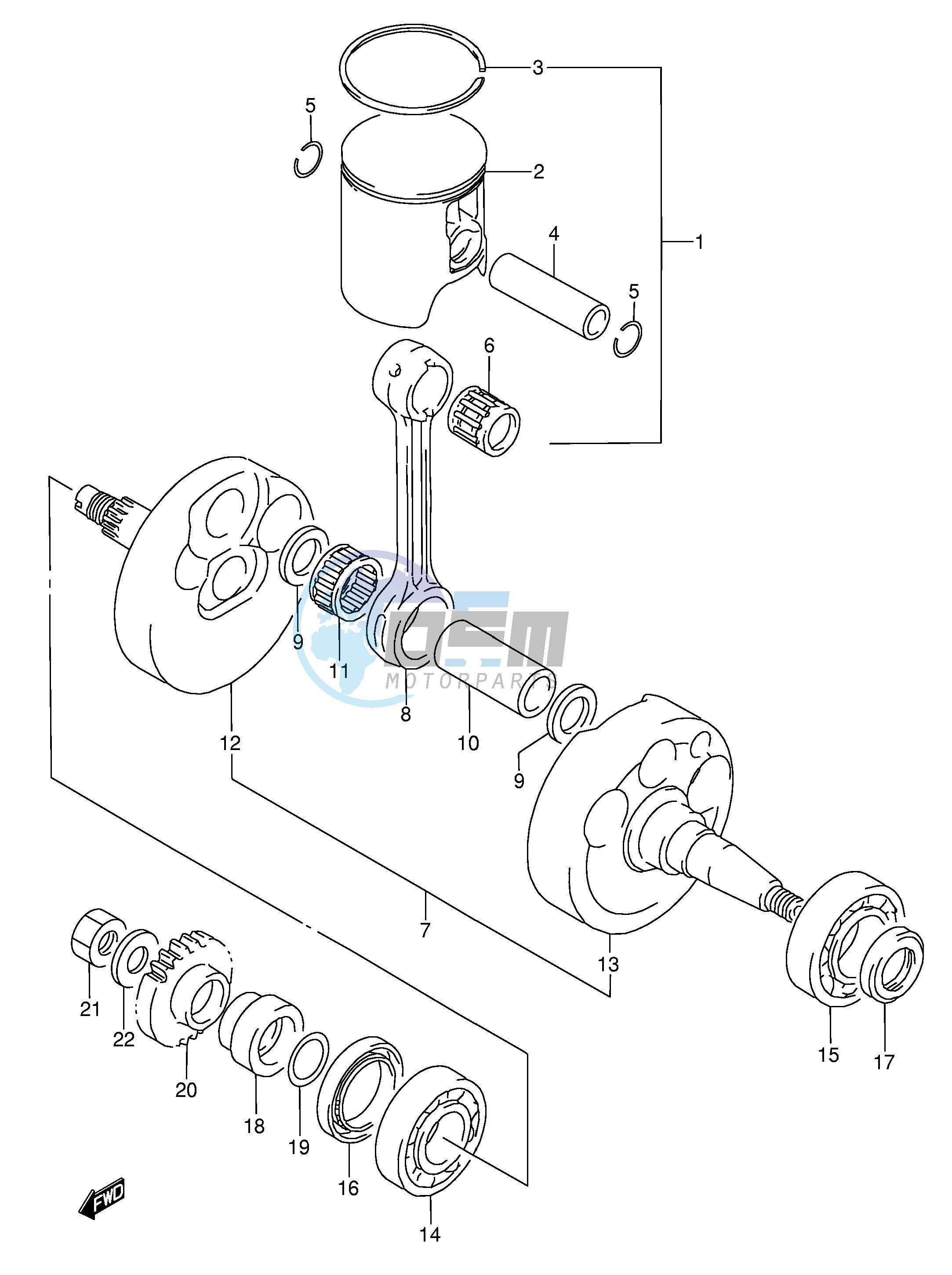 CRANKSHAFT (MODEL K)