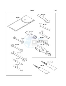 ELIMINATOR 125 BN125A6F GB XX (EU ME A(FRICA) drawing Owner's Tools