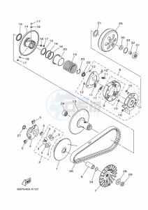 GPD125-A NMAX 125 (BAL7) drawing REAR WHEEL