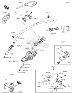 VERSYS 1000 KLZ1000BHF XX (EU ME A(FRICA) drawing Handlebar