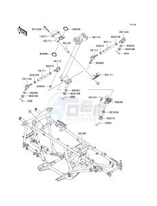 KVF 650 D ([BRUTE FORCE 650 4X4] (D6F-D9F) D9F drawing FRAME