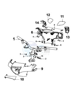 DJANGO 125 SY EVASION drawing HANDLEBARS