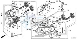 GL1800F GoldWing - GL1800-F 2ED - (2ED) drawing HEADLIGHT