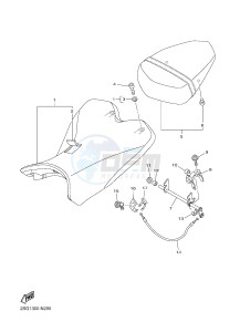 YZF-R1 YZF-R1E 998 R1 (2SG3) drawing SEAT