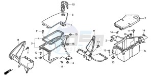 NT650V drawing FAIRING POCKET