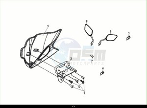 JET4 RX 125 (XE12W4-EU) (E5) (M1) drawing HANDLE PIPE - HANDLE COVER