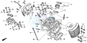 VT750DCA SHADOW SPIRIT drawing FRONT CYLINDER HEAD