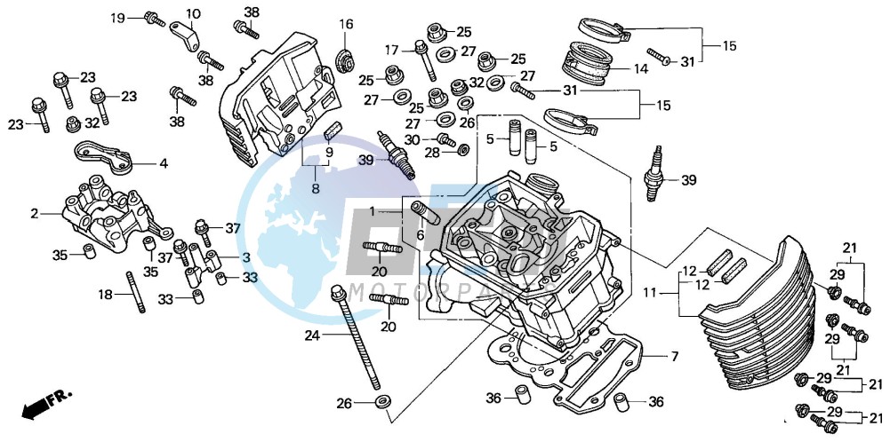 FRONT CYLINDER HEAD