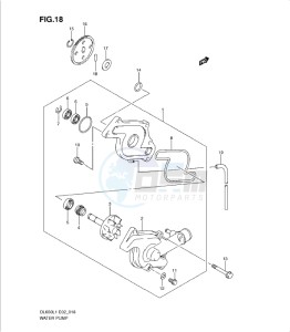 DL650 drawing WATER PUMP