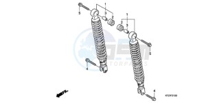 PES125R9 France - (F / CMF STC) drawing REAR CUSHION