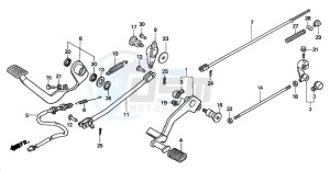 VT750DCA SHADOW SPIRIT drawing PEDAL