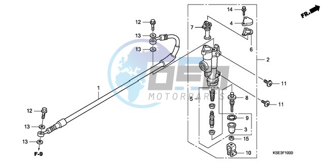 RR. BRAKE MASTER CYLINDER