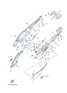 MT09TRA MT-09TRA TRACER 900 (2SC3) drawing SIDE COVER