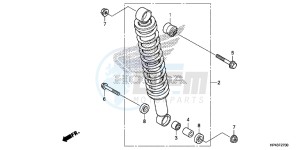 TRX420FED TRX420 Europe Direct - (ED) drawing REAR CUSHION