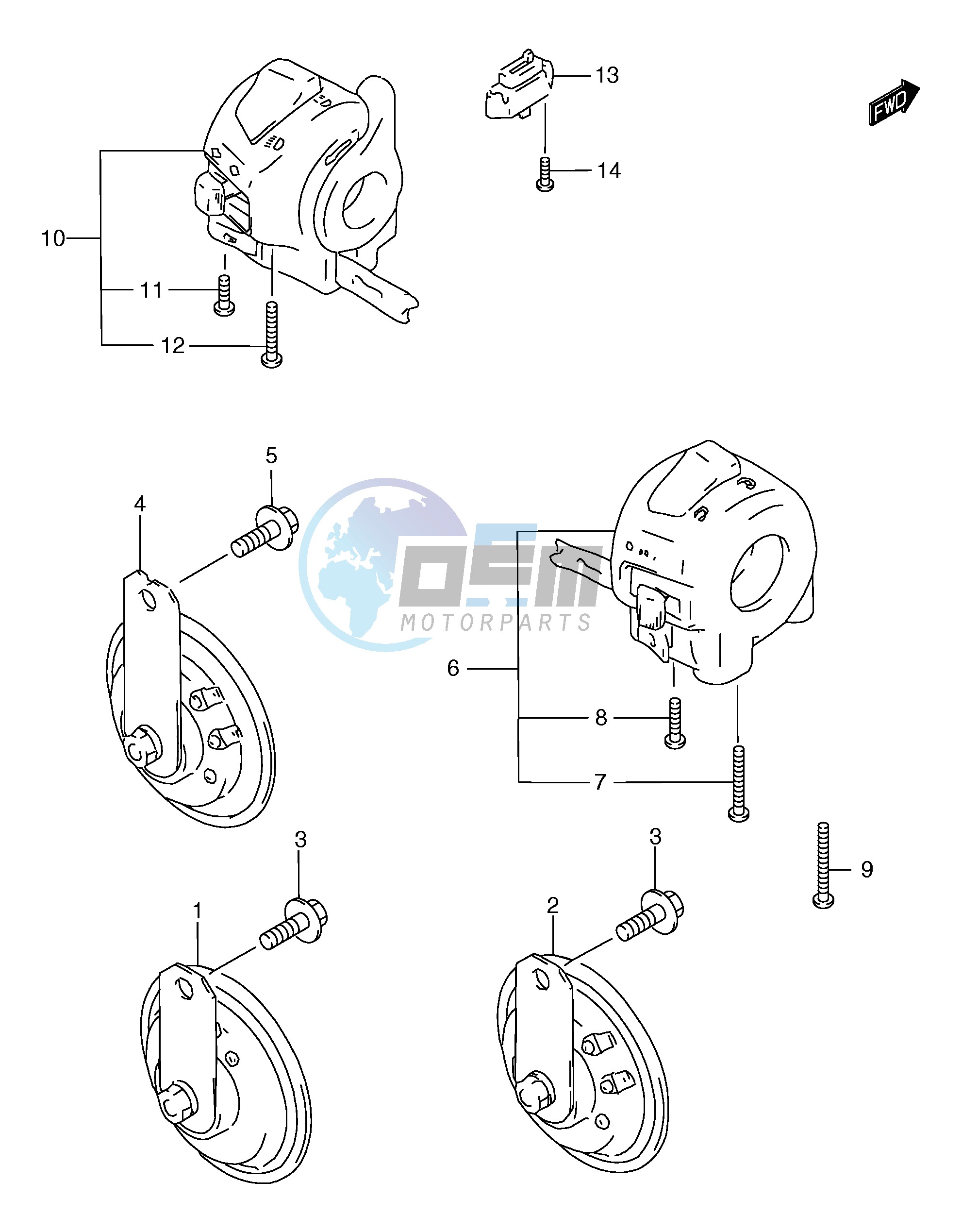 HORN HANDLE SWITCH