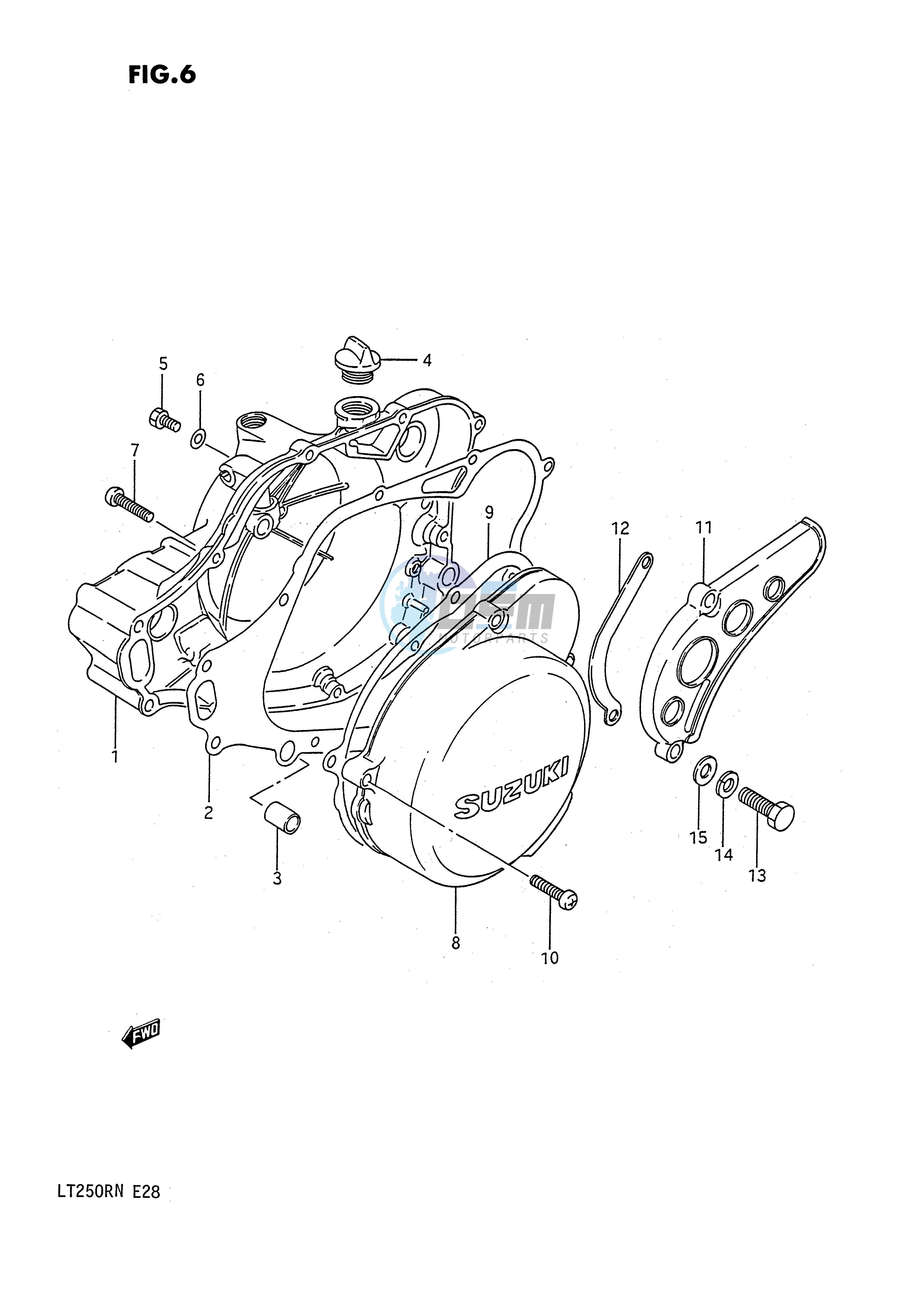 CRANKCASE COVER (MODEL F G)