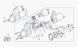 California 1100 Vintage Classic-Touring drawing Starter motor