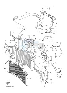 FZ1-S FZ1 FAZER 1000 (1CAK 1CAL) drawing RADIATOR & HOSE