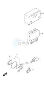 DF 25A drawing PTT Switch Remote Control