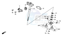 TRX500FE drawing STEERING SHAFT