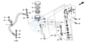 TRX680FA drawing RR. BRAKE MASTER CYLINDER