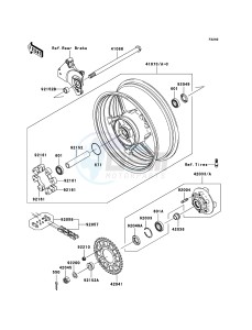 Z750_ABS ZR750M8F GB XX (EU ME A(FRICA) drawing Rear Hub