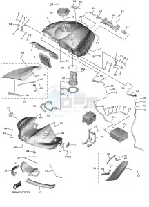 YZF-R6 YZF600 R6 (BN66) drawing FUEL TANK