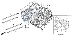 TRX90XC TRX90 ED drawing CRANKCASE